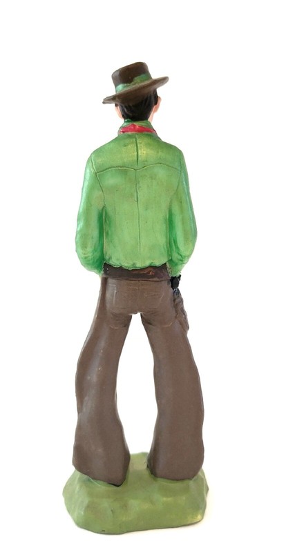 Vintage Wilton 1972 Cowboy Cake Topper 6" Birthday Country Western Chaps Figure gallery