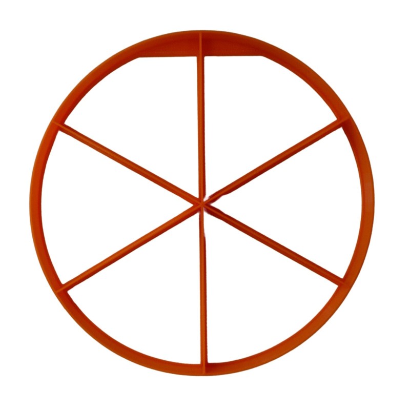 PIE PIECE 3.25 INCH X 6 MULTI COOKIE CUTTER MADE IN USA PR5536