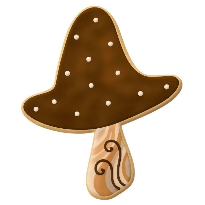 Shitake Mushroom 3.25'' Cookie Cutter Metal Whimsical Woodland Farmers Market gallery