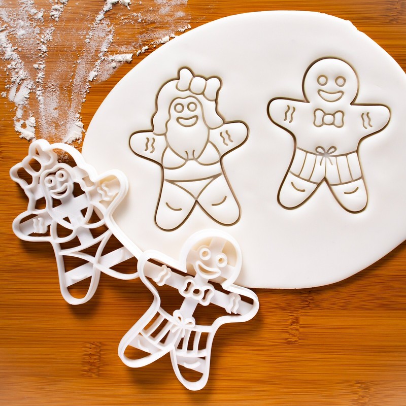 Summer Shorts & Bikini Gingerbread Man & Woman Cookie Cutters – beach pool party