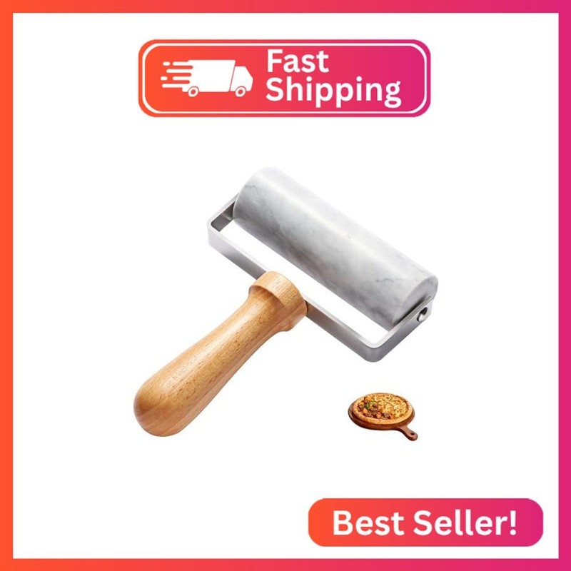 Smooth Surface Marble Rolling Pins for Baking,Dough Roller with T-Type,Pastry Ro