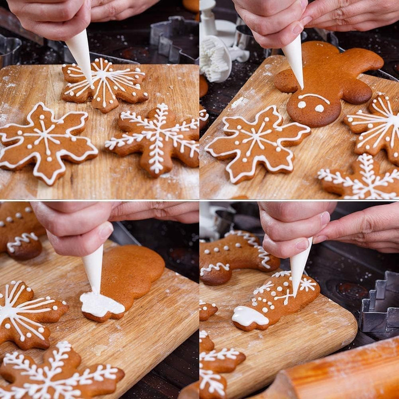 Christmas Cookie Cutters, 8Pcs Winter Holiday Cookie Cutter Set, Stainless Steel gallery