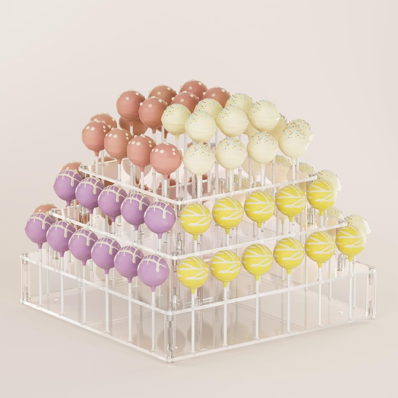 Cake Pop Stand, 72 Holes Lollipop Display Holder for Cake pops Sticks, Desser…