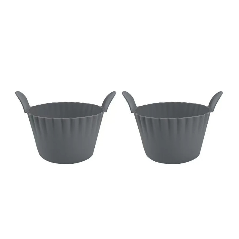 Reusable Silicone Baking Cups, Non-Stick Muffin Cupcake Molds with Double Handle