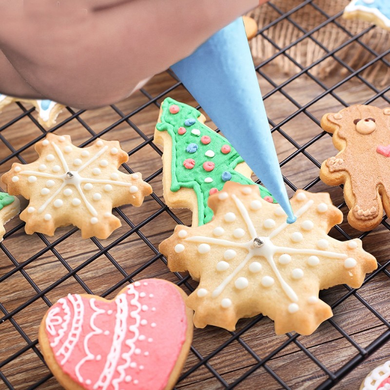 Homga Snowflake Cookie Cutter, 24x24 cm Food Grade Plastic Biscuit Cookie Cutter gallery