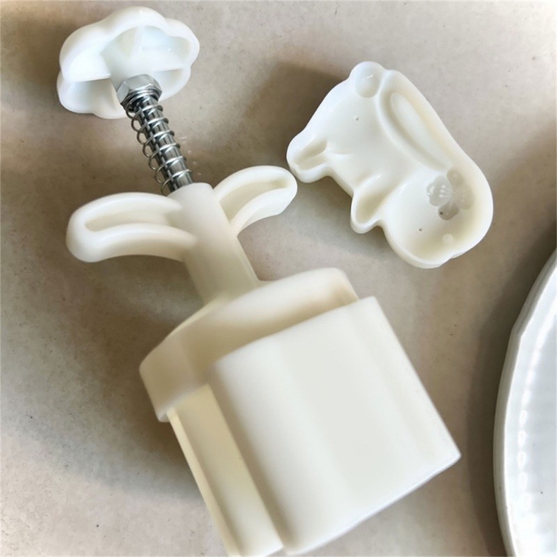 Kitchen Supplies Rabbit 75g Mooncake Moulds Multi-Purpose Reusable Stamps gallery