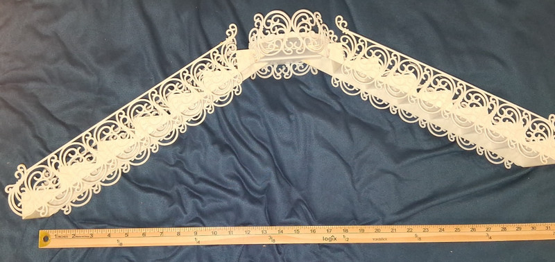 Vintage Wilton White Plastic Cake Stairs Bridge Set Lot Wedding Decor Scroll