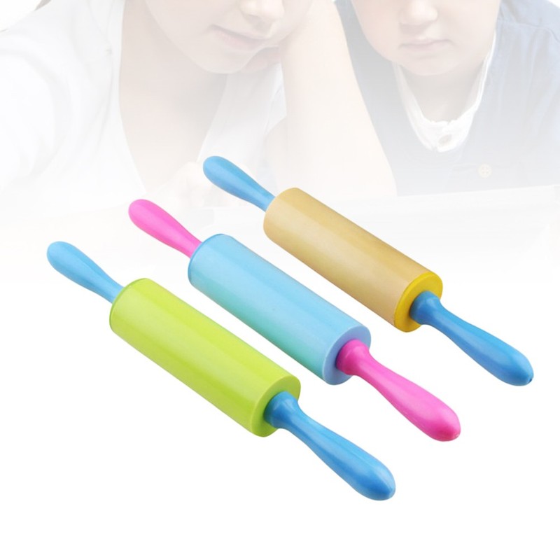 3 Pcs Kids Clay Dough Tools Set Rolling Pin Extruder Handmade Kit gallery