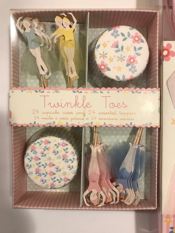 Meri Meri Twinkle Toes Ballerina Cupcake Kit 24 Cupcake Cases Toppers & Bags gallery