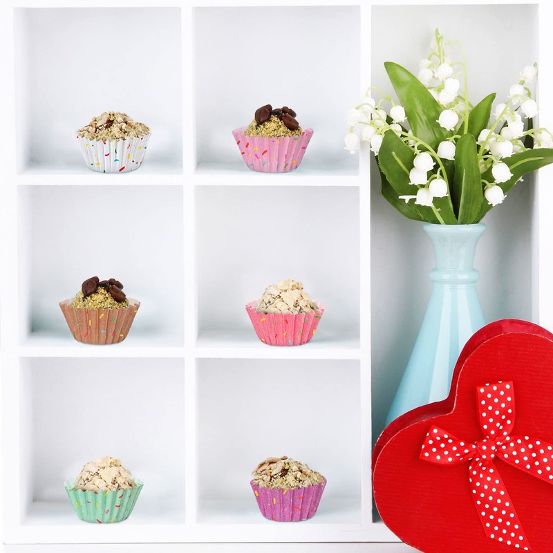 Funtery 600 Count Icing Design Mini Cupcake Liner Baking Cups Paper Small Can... gallery