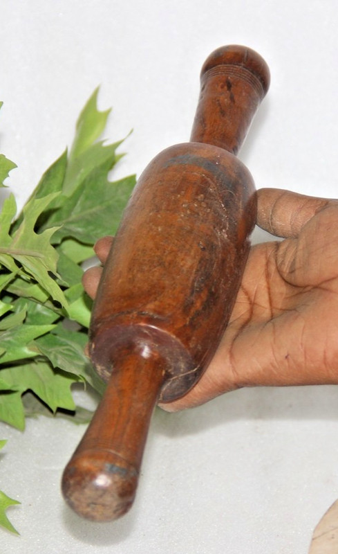 Antique Wooden Kitchenware Chapati Bread Rolling Pin Belan Original Old Hand Car gallery
