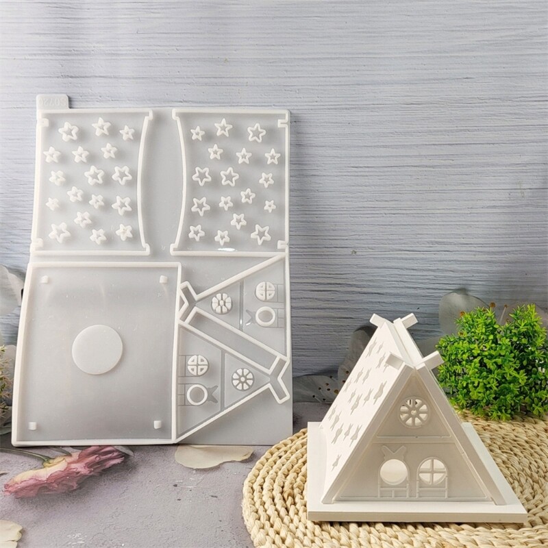 Practical Home Decoration Mold Miniature House Shaped Accessories Silicone Mold gallery