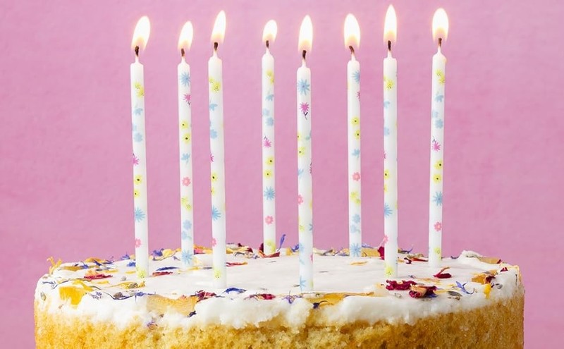 16 x Pastel Floral Birthday Candles for Cake Easter Spring Decor Ideal for gallery