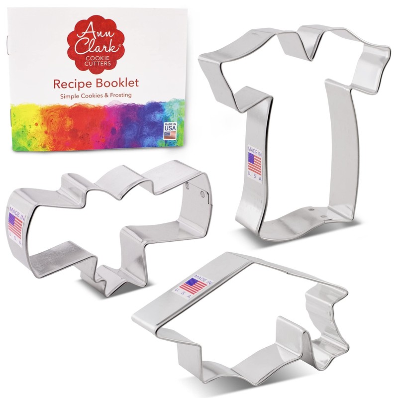 Graduation Cookie Cutters 3-Pc. Set Made in the USA by Ann Clark, Graduation ... gallery