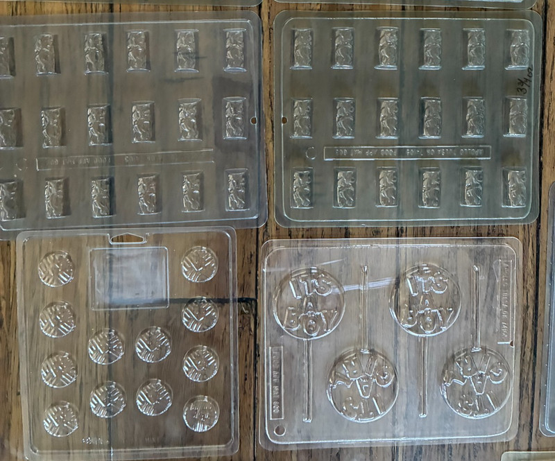 Lot of 39 Vintage Candy Chocolate Molds Assorted Themes Wilton Apollo Creations gallery