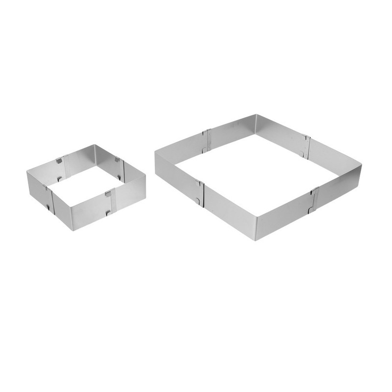 2 PCS Birthday Mold Baking Pastry Adjustable Square gallery