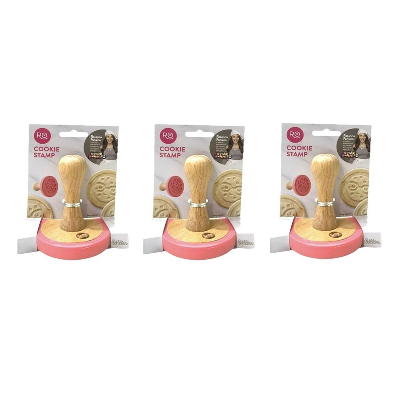 Lot 3 Wilton Rosanna Pansino Nerdy Nummies Round Cookie Stamp For 3.25" Cookies gallery