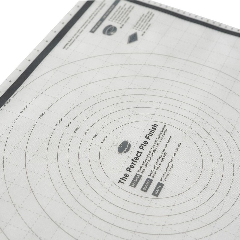 100% Genuine! TOVOLO "Truebake" Silicone Pastry Mat 63.5 x 45.5 cm Charcoal! gallery