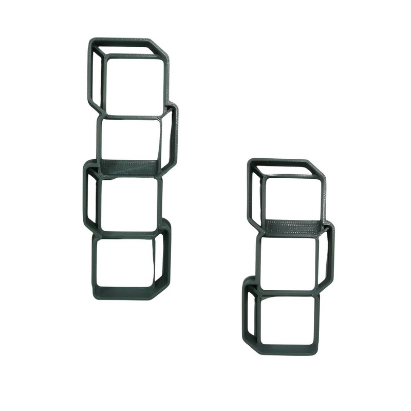 BABY GIRL AND BOY BLOCKS SHOWER THEME SET OF 2 COOKIE CUTTERS MADE IN USA PR1952