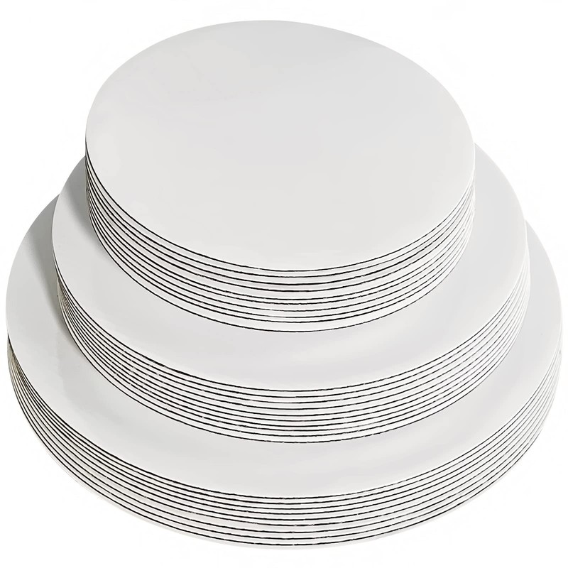 30-Pack White Cake Board Rounds,Circle Cardboard Base Boards, 8, 10 and 12-In... gallery