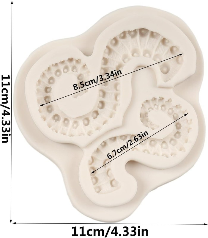 Tentacles Octopus Silicone Mold Octopus Fondant Mold For Cake Decoration Cupc... gallery