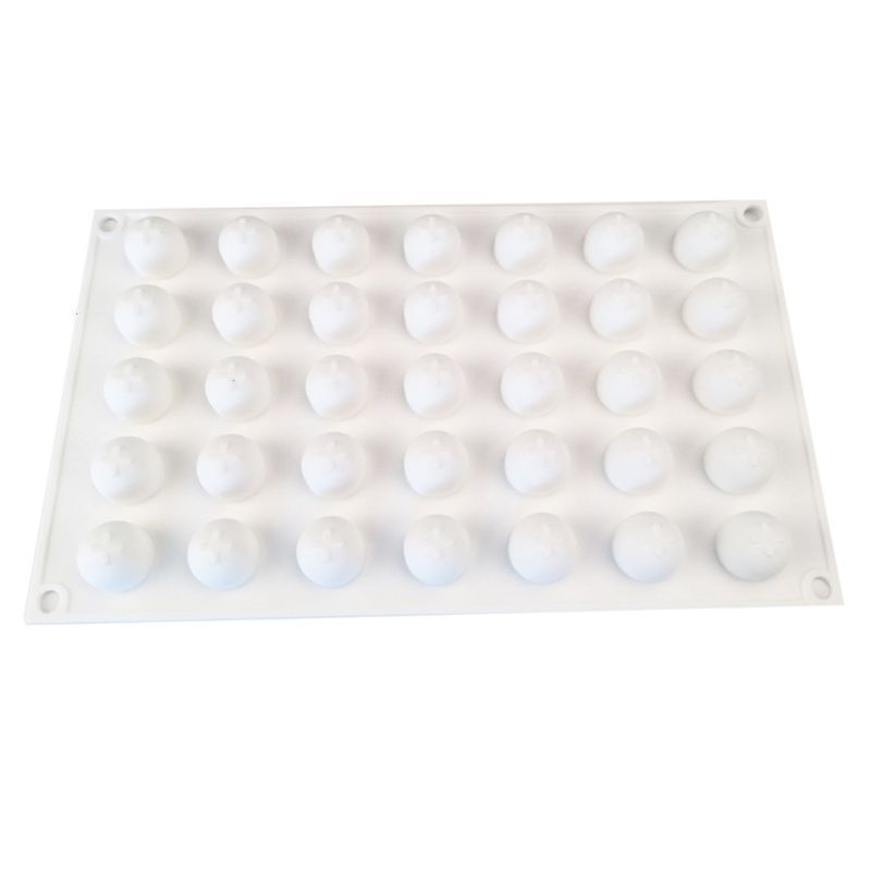 35 Cavity 3D Round Sphere Ball Silicone Mold Cake Decorating Mousse Dessert Past gallery