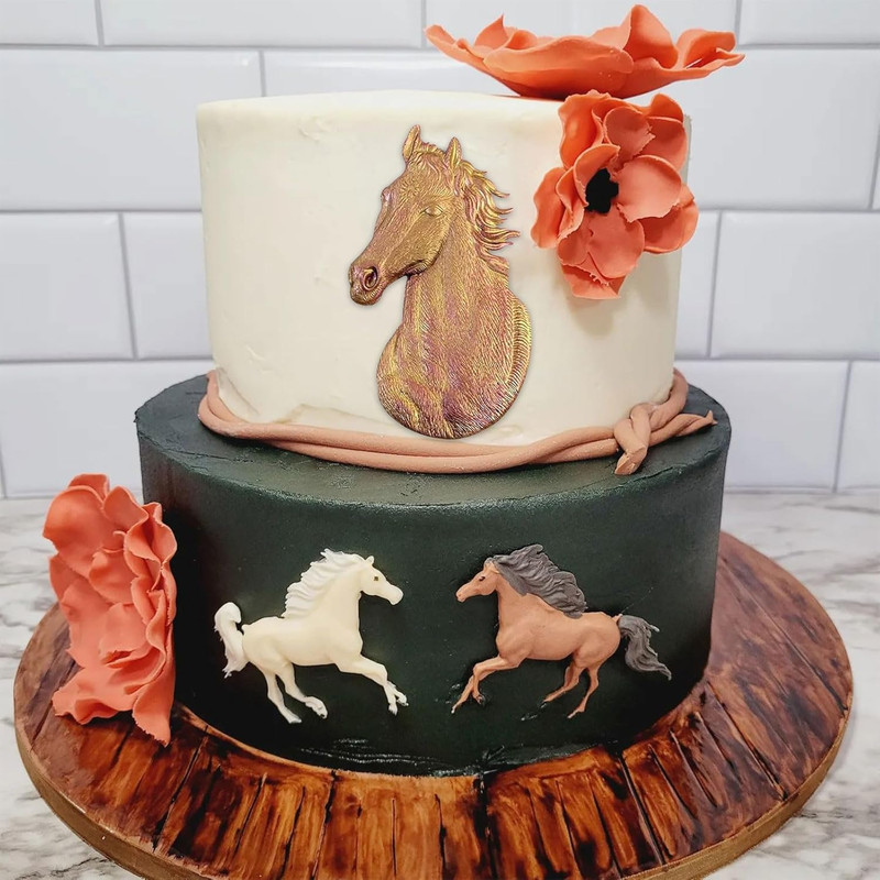 Horse Resin Mold Horse Head Shaped Cake Molds Running Horses Silicone Chocolate gallery