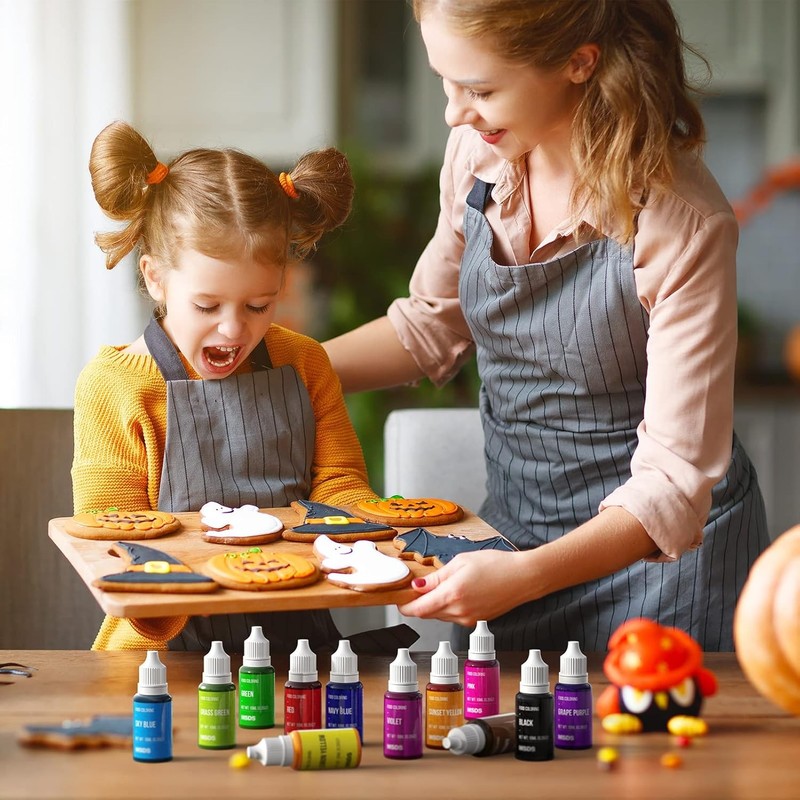 Food Coloring Set - 12 Color Food Grade Vibrant Food Dye Tasteless Liquid Color gallery