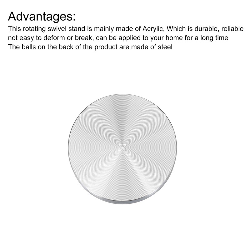 3.1" Rotating Swivel Stand with Steel Ball Bearings Annular Lazy Susan 0.63" gallery