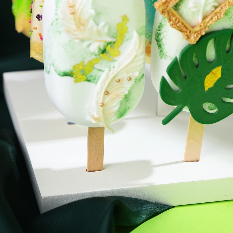 2 Pcs Wood Cakesicle Stand Display - 12 Count Cake Pop Sticks Holder Reusable... gallery