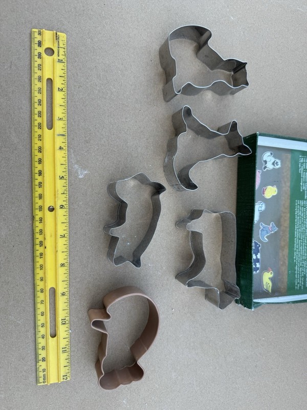 Cookie Cutter, Cat Dog Cow Pig ￼ Used In Pottery ￼ gallery