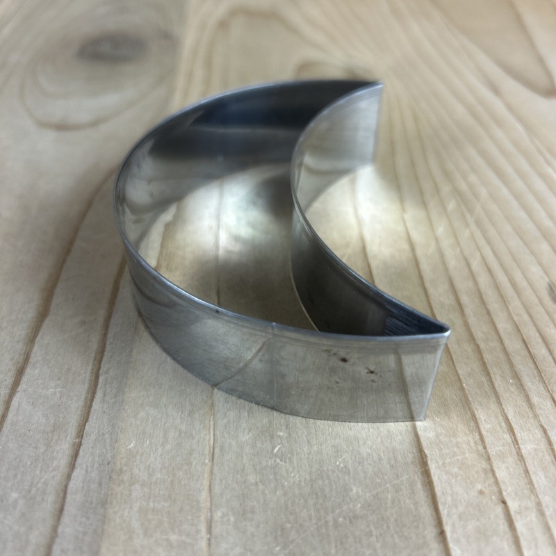 Crescent Moon Cookie Cutter Stainless Steel 3x4 Inch Halloween Celestial gallery