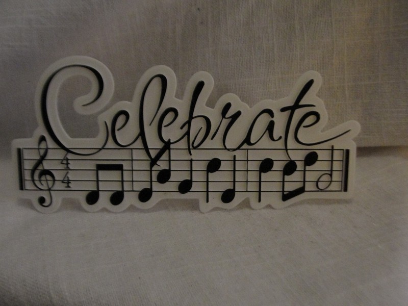 MUSIC CAKE DECORATION-CELEBRATE CAKE DECOR