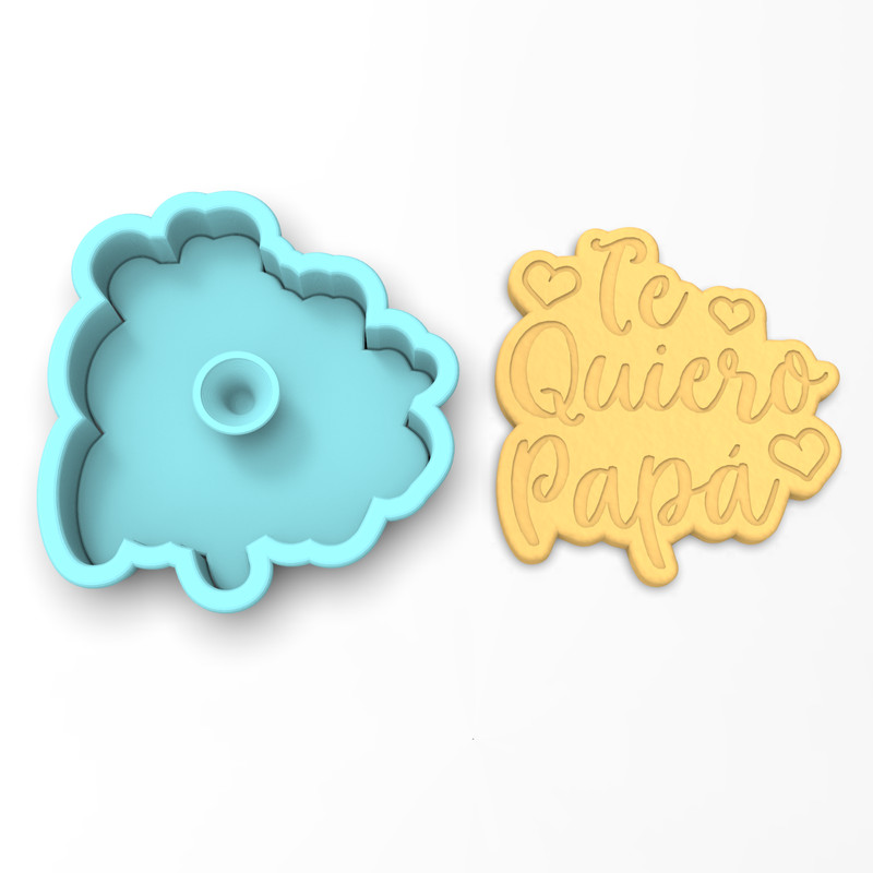 Te Quiero Papa Cookie Cutter & Stamp | Father's Day Best #1 Dad Ever Padre Daddy gallery