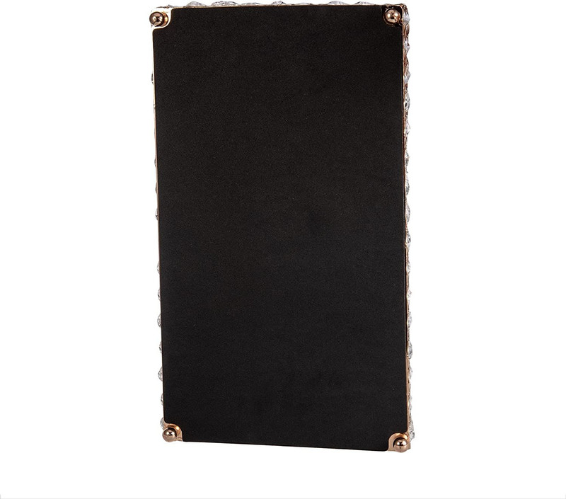 Feyarl Large Crystal Rectangle Mirrored Tray Cosmetic Vanity Gold gallery