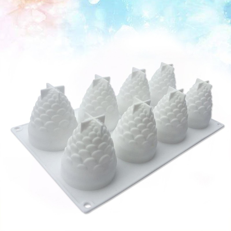 8 Cavity Ice-cream Silicone Mould Molds for Mousse Dessert Baking gallery