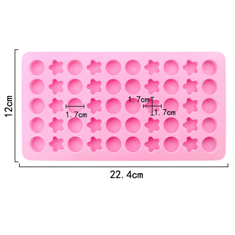 New 55 Small Heart Shaped Silicone Cake Mold Heart Chocolate Pastry Molds Baking