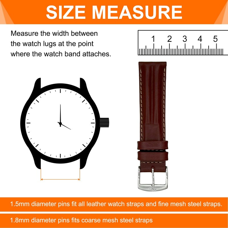Spring bar 19mm x1.5mm 10pcs for watches with tool gallery