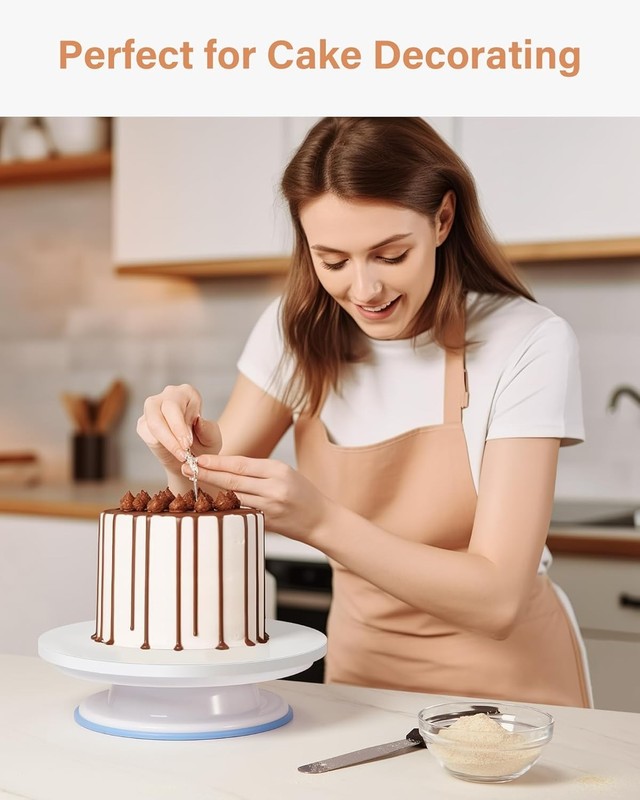 Elegant 10-Inch Cake Board Set - 6 White Round Drums for Perfect Presentation gallery