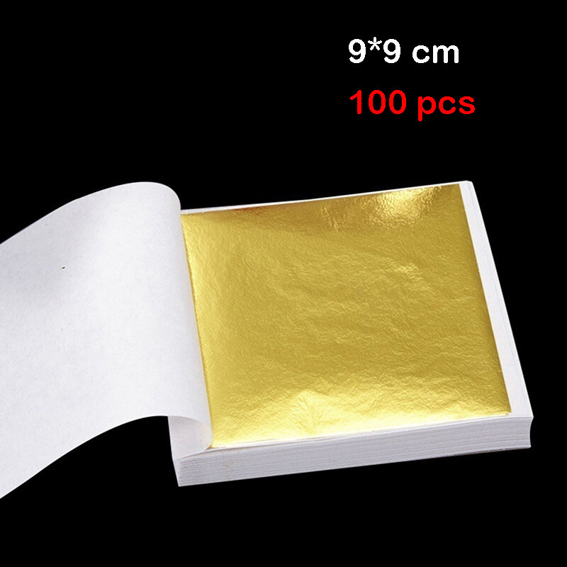 100pcs Gold Foils Leaf Art Design Crafts Frame Decorative Home Decor gallery