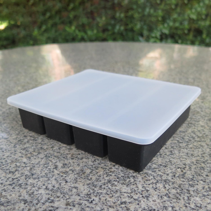 Silicone Butter Mold Tray with Lid, Rectangle Mold Tray for Butter, Pudding, Soa gallery