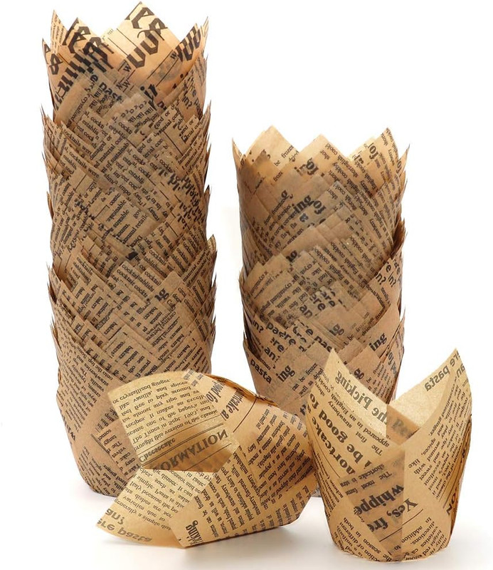 150Pcs Tulip Cupcake Liners Baking Cups Muffin Liner Grease-Proof Paper Cupcake gallery