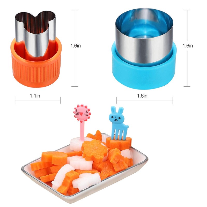 Vegetable Cutter Shapes Set, 24pcs, Mini Cookie Cutters Set Fruit Cookie Past... gallery
