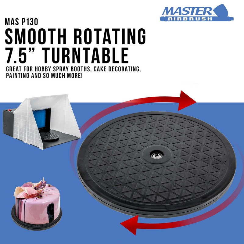 7.5" Turntable Cake Decorating Stand Hobby Airbrush Spray Booth Paint Model Part gallery