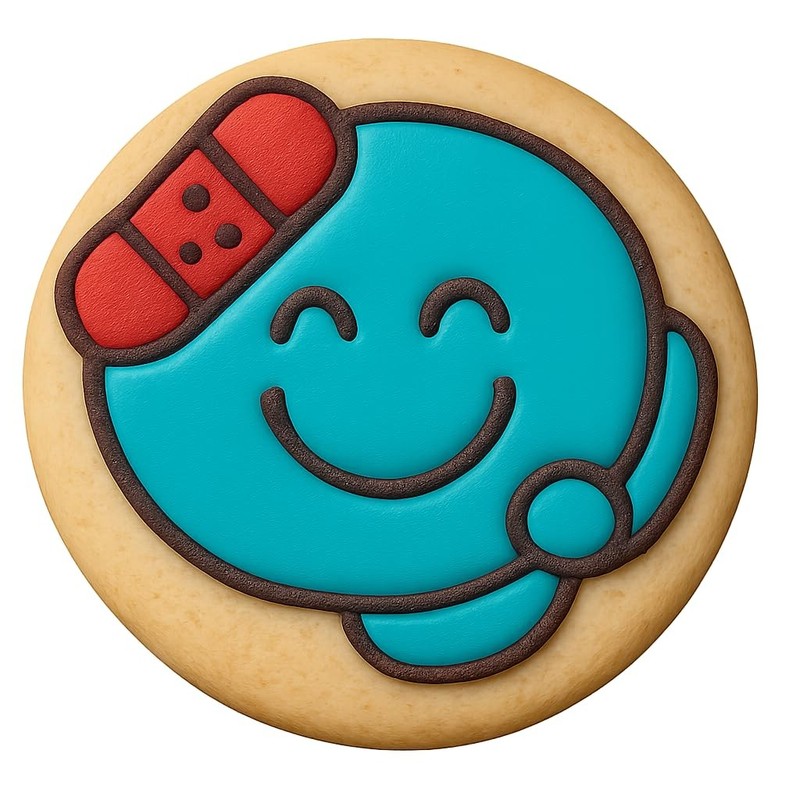Happy Patient Smile Cookie Cutter & Stamp, Fondant, Clay – 4×4″