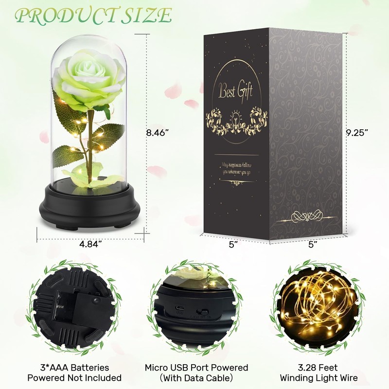 Deluxsa Mom Gifts for Mothers Day Rose Flower Women, Mother Green gallery