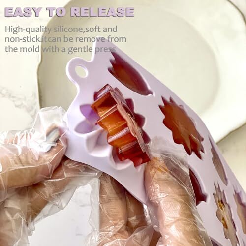 Flower Chocolate Molds 2Pcs SunFlower Ice Cube Silicone Molds Purple tulip mold gallery