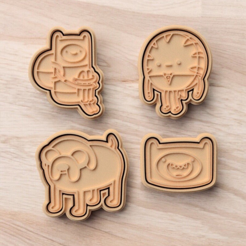 3D Printed Adventure Time Finn and Jake 7 Cookie Cutter 7-Piece Set | Baking
