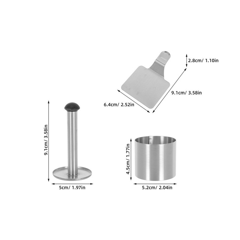 Pastry Ring Set Round Stainless Steel Cookie Mold Cake Home Baking gallery