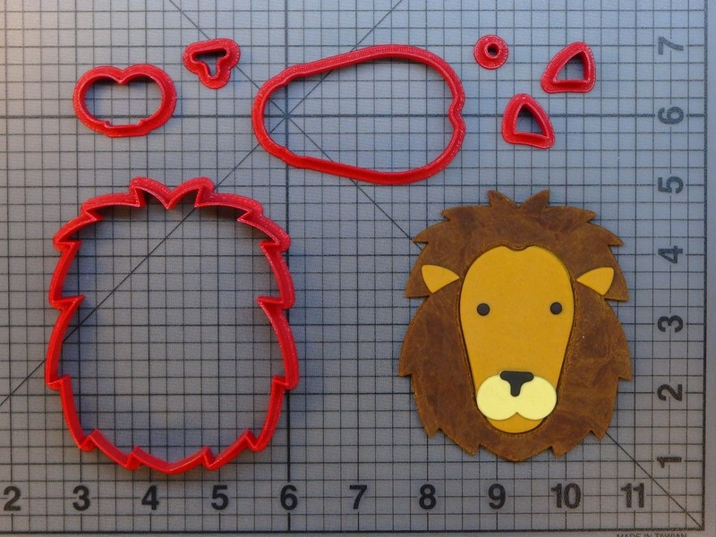 Lion Face 266-A193 Cookie Cutter Set